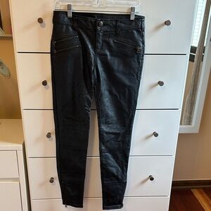 Free People Black Leather Women’s Jeans